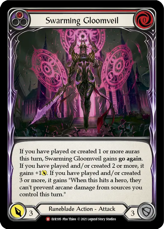 Card: Swarming Gloomveil (red)