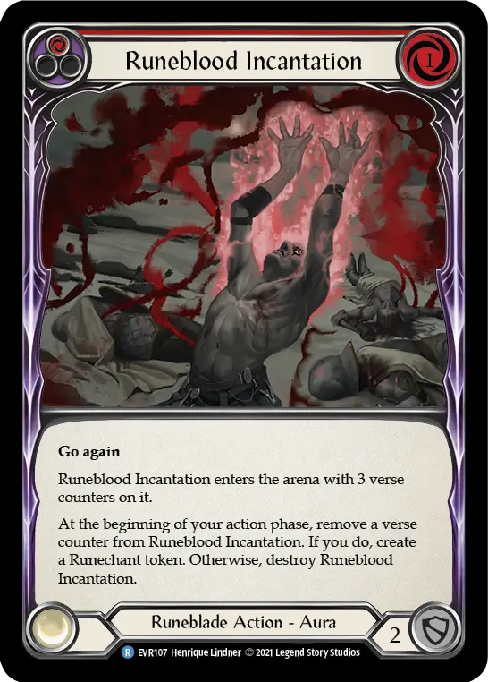 Card: Runeblood Incantation (red)
