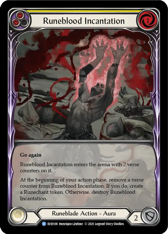 Card: Runeblood Incantation (yel)