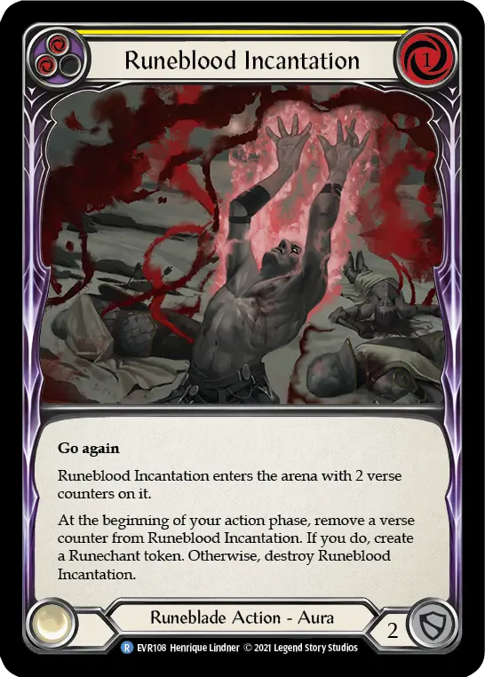 Card: Runeblood Incantation (yel)