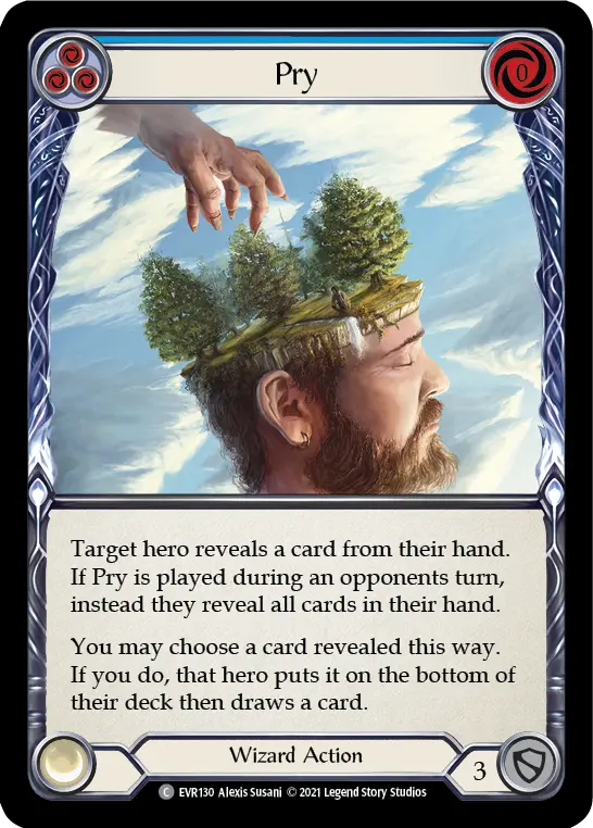 Card: Pry (blu)