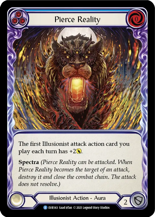 Card: Pierce Reality (blu)