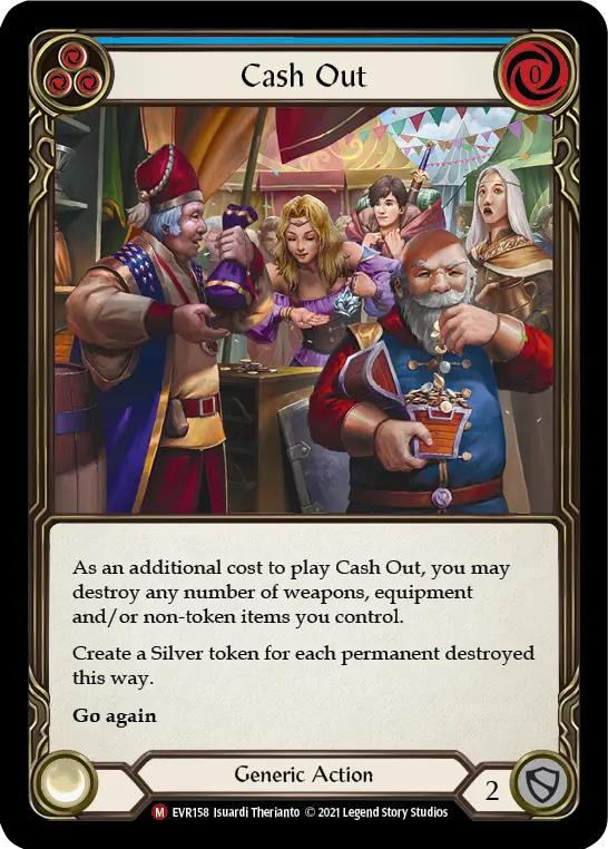 Card: Cash Out (blu)