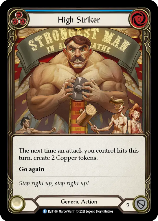 Card: High Striker (blu)
