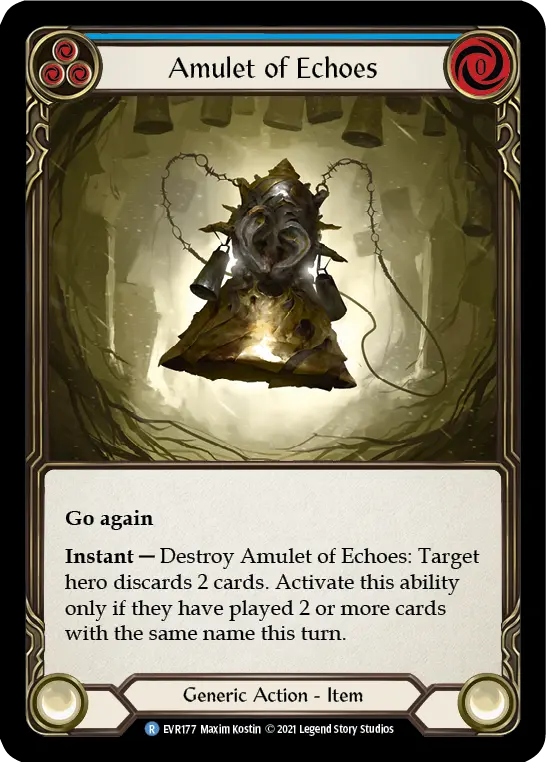 Card: Amulet of Echoes (blu)