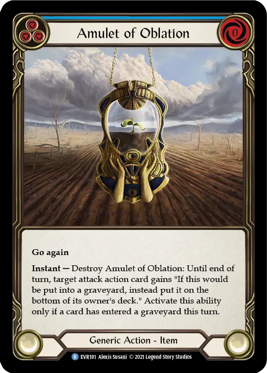 Card: Amulet of Oblation (blu)