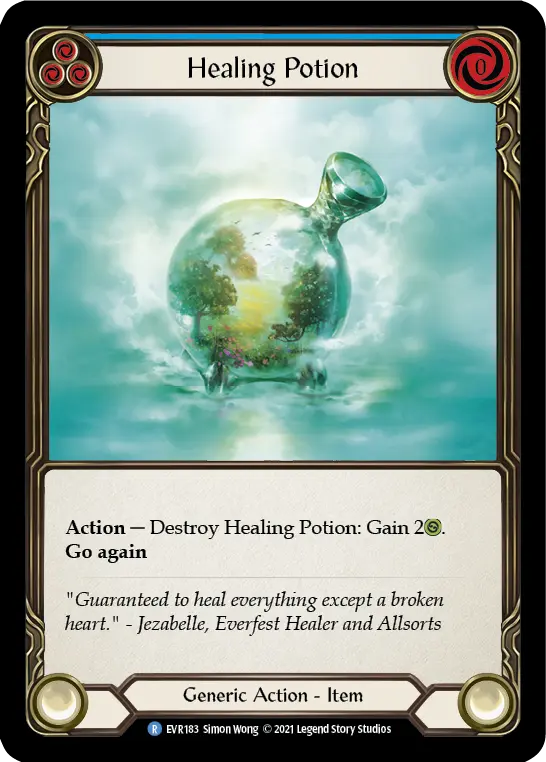 Card: Healing Potion (blu)