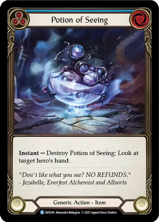 Card: Potion of Seeing (blu)