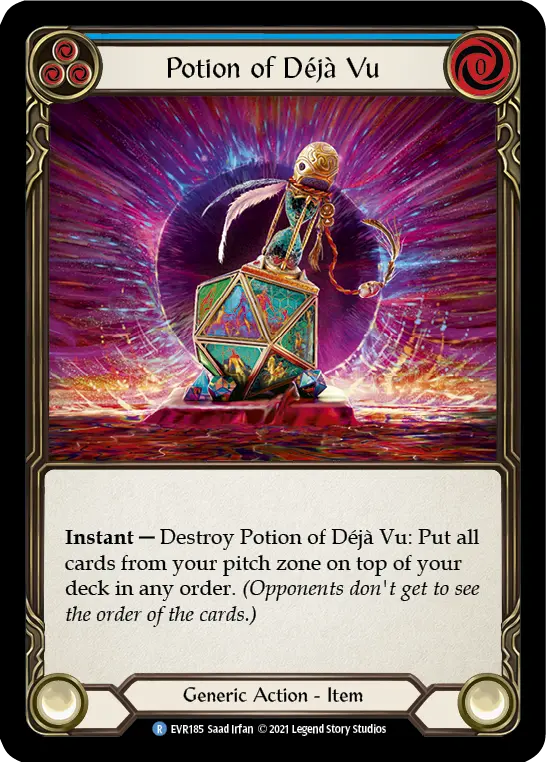 Card: Potion of Déjà Vu (blu)