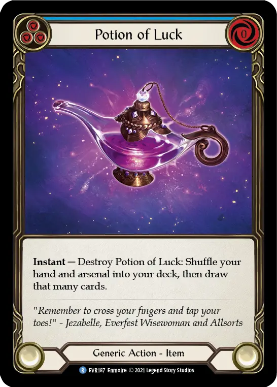 Card: Potion of Luck (blu)