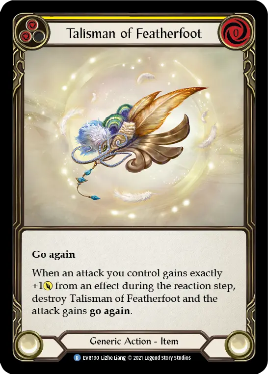 Card: Talisman of Featherfoot (yel)