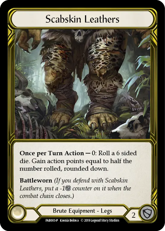 Card: Scabskin Leathers