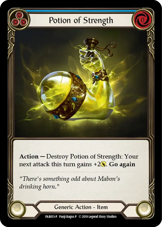 Card: Potion of Strength (blu)