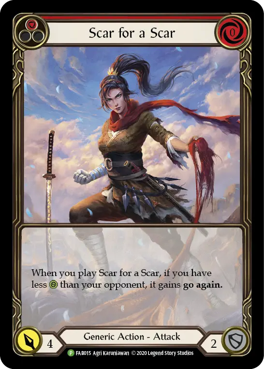 Card: Scar for a Scar (red)