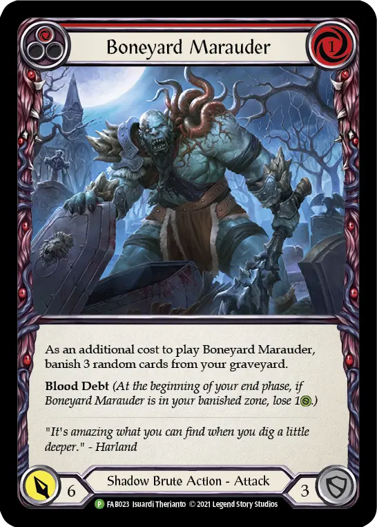 Card: Boneyard Marauder (red)