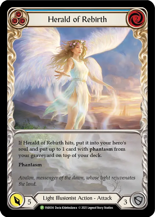 Card: Herald of Rebirth (blu)