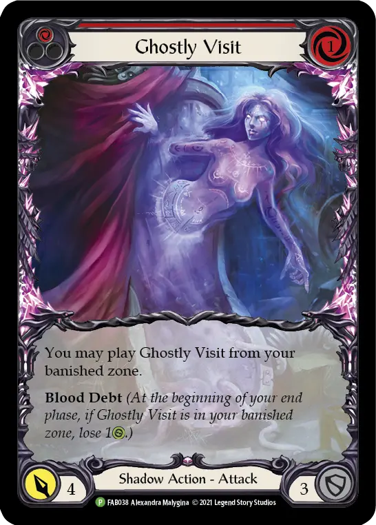 Card: Ghostly Visit (red)