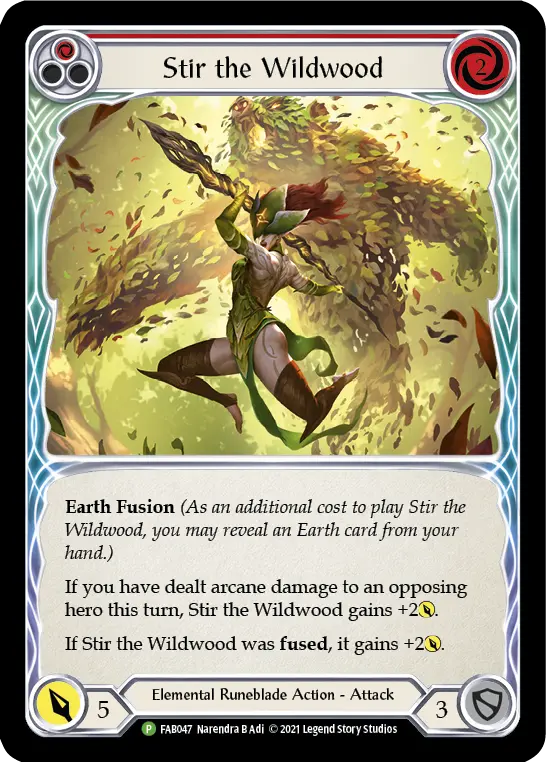 Card: Stir the Wildwood (red)