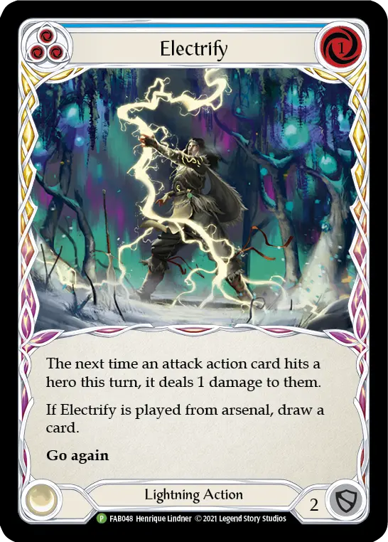 Card: Electrify (blu)