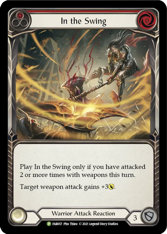 Card: In the Swing (red)