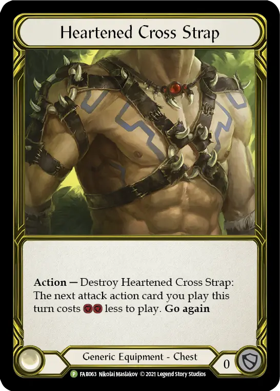 Card: Heartened Cross Strap