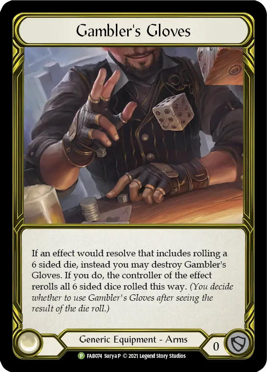 Card: Gambler's Gloves