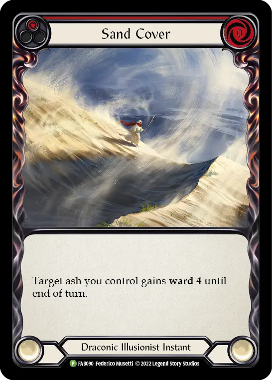 Card: Sand Cover (red)