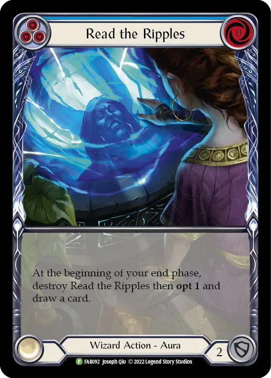 Card: Read the Ripples (blu)