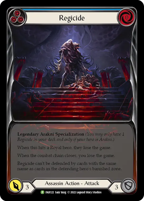 Card: Regicide (blu)