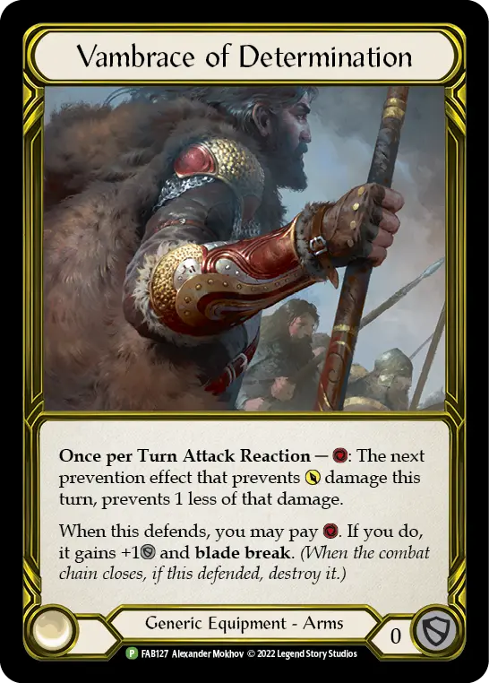 Card: Vambrace of Determination