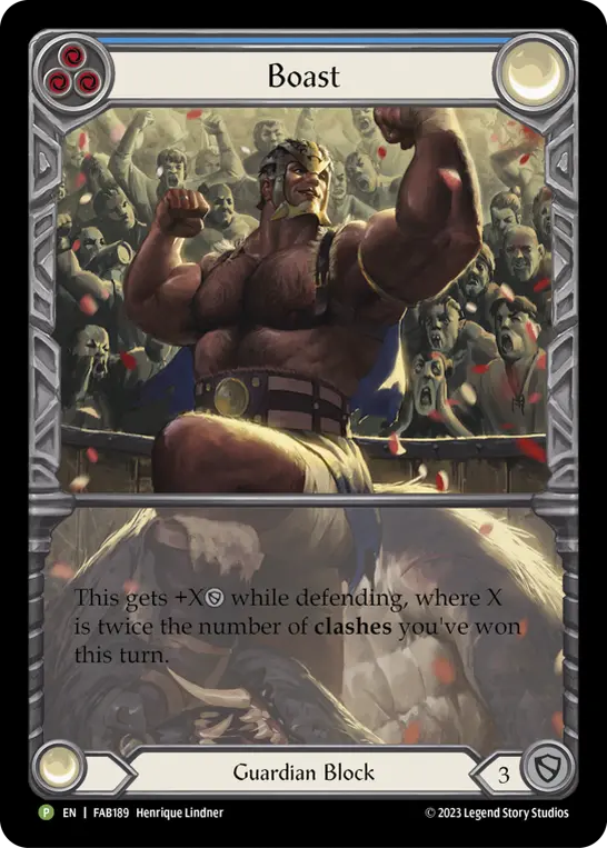 Card: Boast (blu)