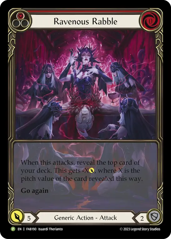 Card: Ravenous Rabble (red)
