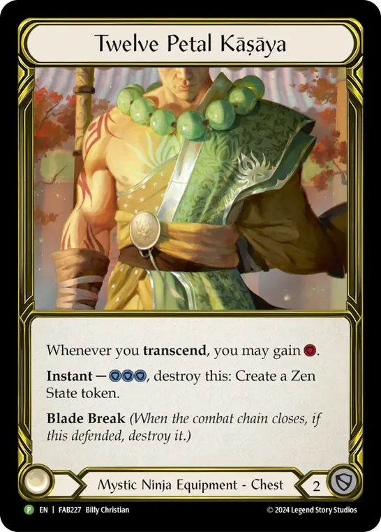 Card: Twelve Petal Kāṣāya