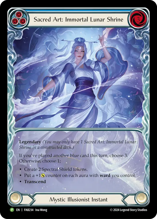 Card: Sacred Art: Immortal Lunar Shrine (blu)
