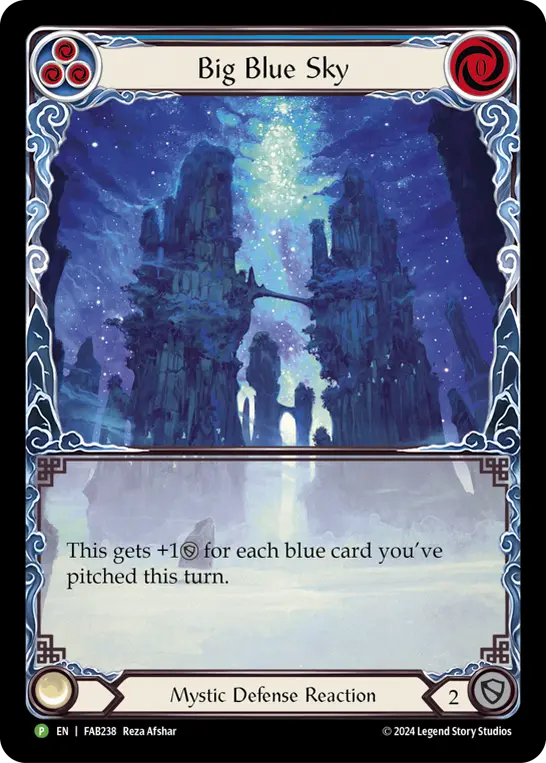 Card: Big Blue Sky (blu)