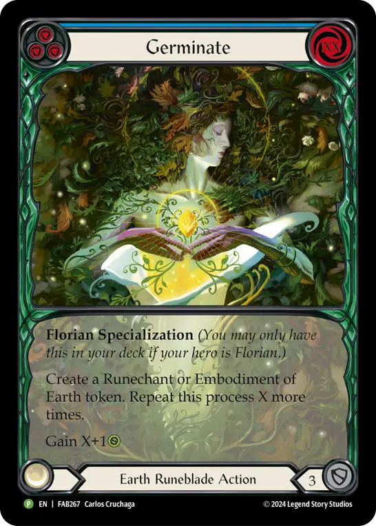 Card: Germinate (blu)