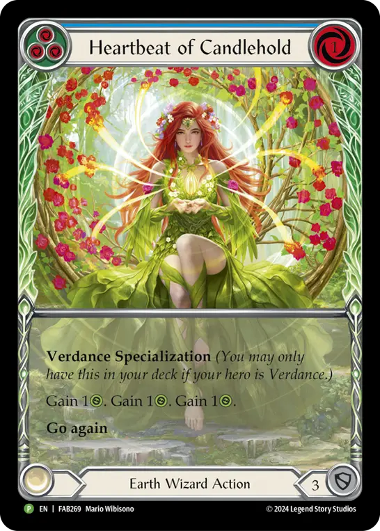 Card: Heartbeat of Candlehold (blu)