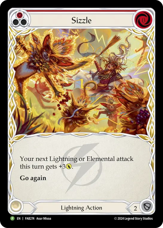 Card: Sizzle (red)