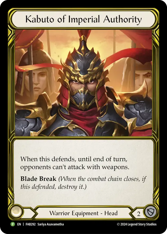 Card: Kabuto of Imperial Authority
