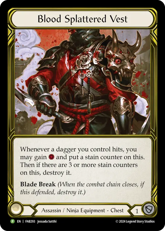 Card: Blood Splattered Vest