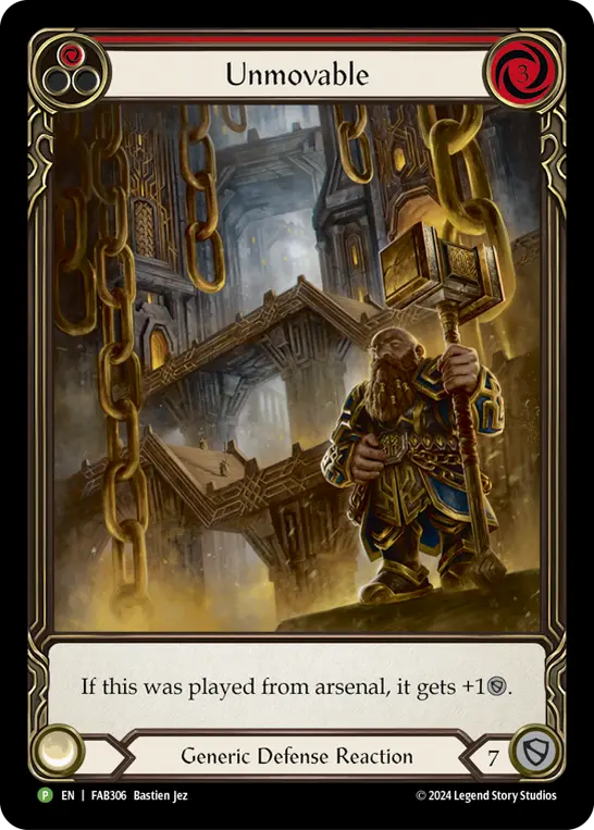 Card: Unmovable (red)
