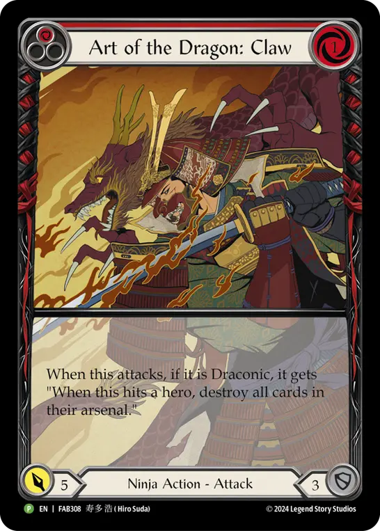 Card: Art of the Dragon: Claw (red)