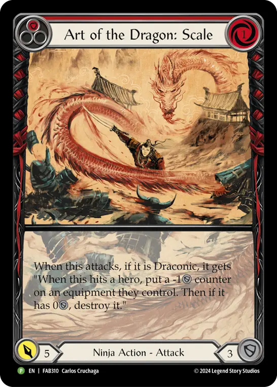 Card: Art of the Dragon: Scale (red)