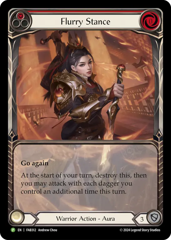 Card: Flurry Stance (red)