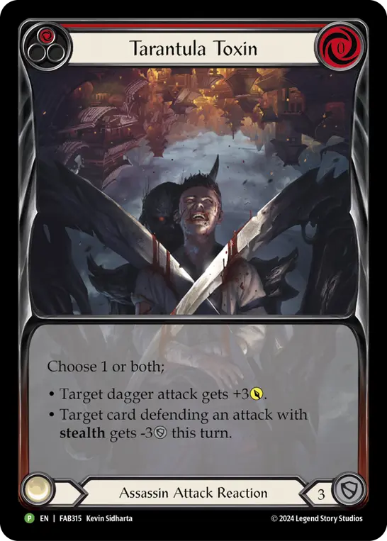 Card: Tarantula Toxin (red)