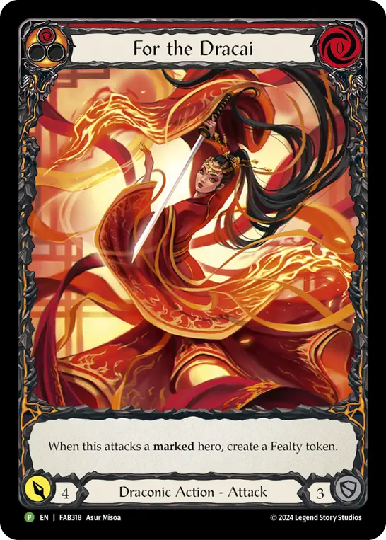 Card: For the Dracai (red)