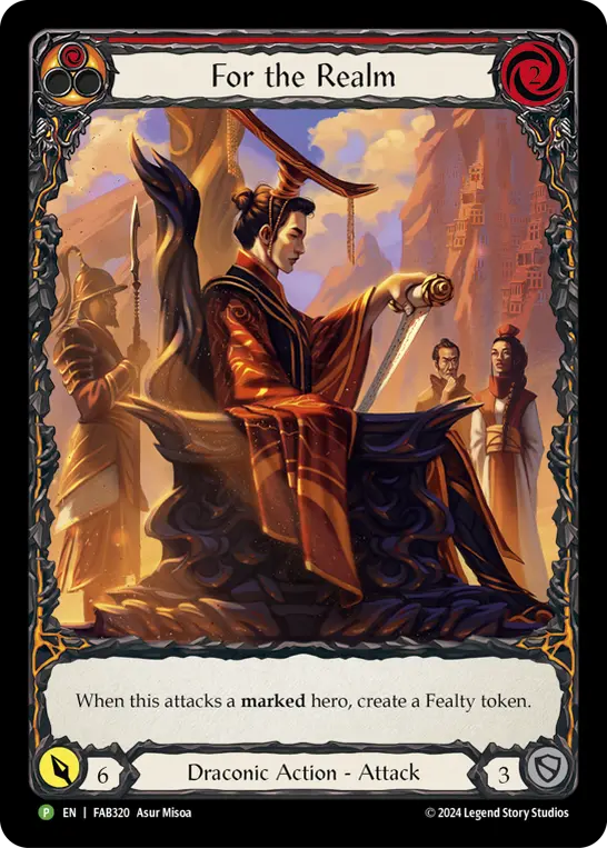 Card: For the Realm (red)