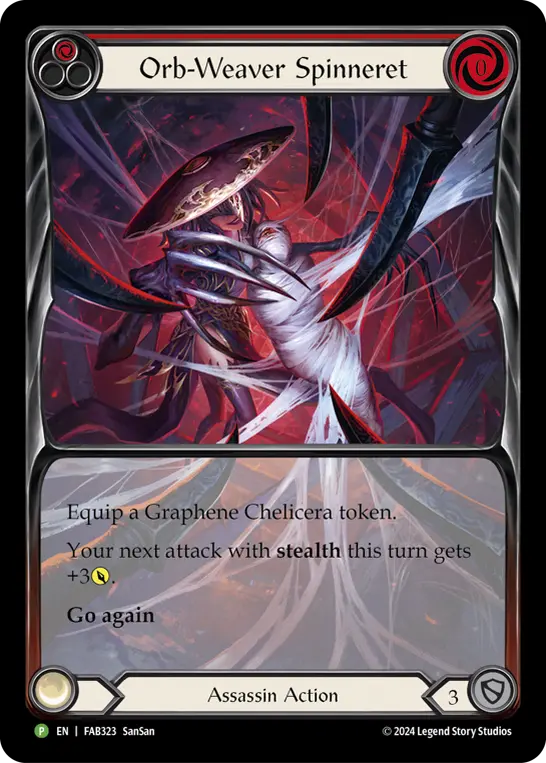 Card: Orb-Weaver Spinneret (red)