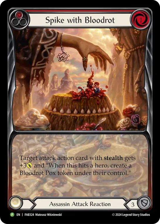 Card: Spike with Bloodrot (red)