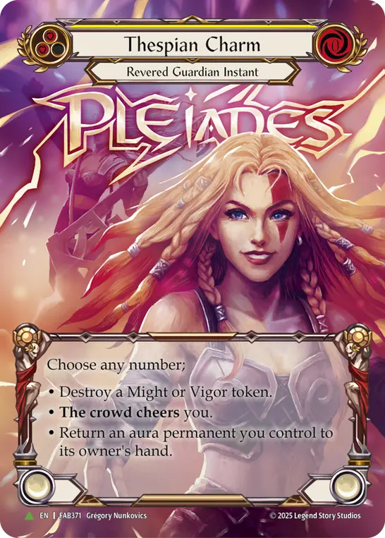Card: Thespian Charm (yel)